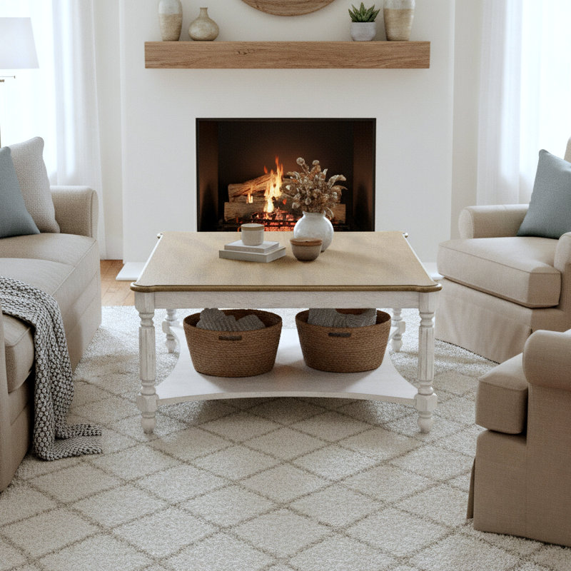 Laurel Foundry Modern Farmhouse® Locke Solid Wood Square Coffee